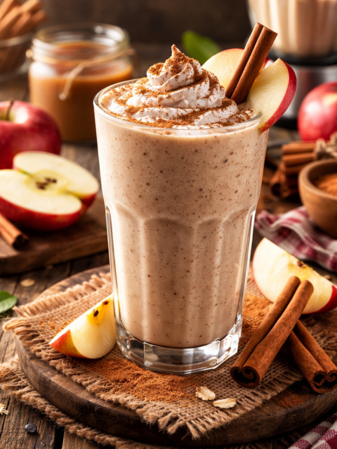 Apple Cinnamon Smoothie Recipes - healthy, Fiber-packed drink