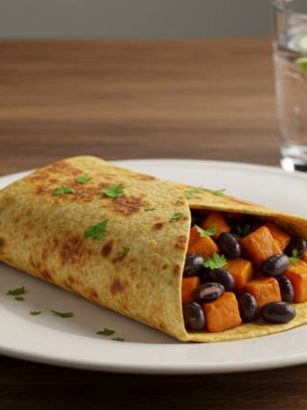 Sweet Potato & Black Bean Burrito