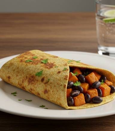 Sweet Potato & Black Bean Burrito