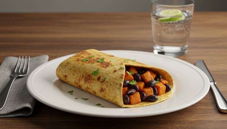 Sweet Potato & Black Bean Burrito