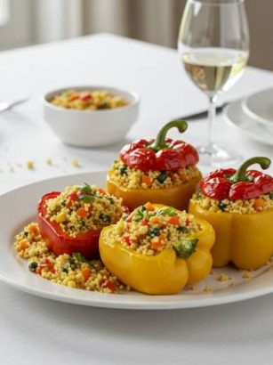Stuffed Bell Peppers with Couscous