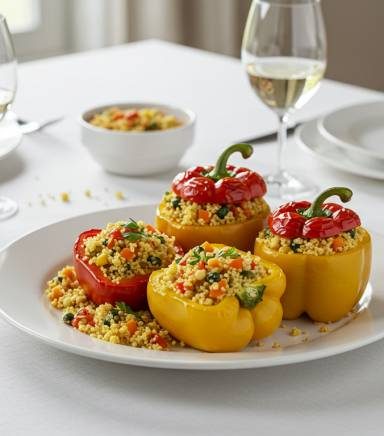 Stuffed Bell Peppers with Couscous
