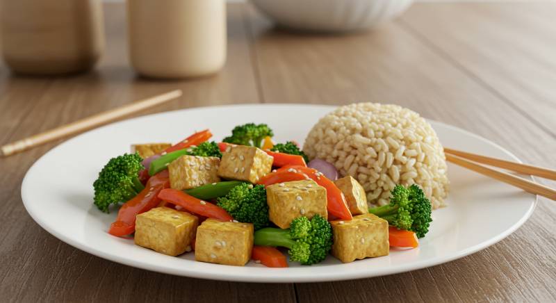 Tofu Stir Fry with Brown Rice