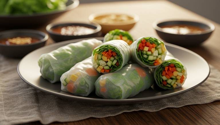 Rice Paper Rolls with Veggies