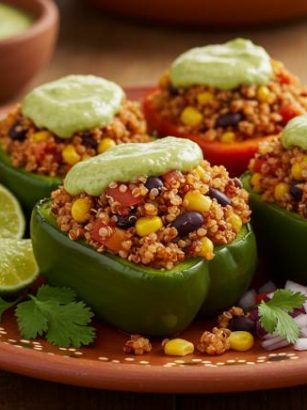 Mexican Quinoa Stuffed Peppers
