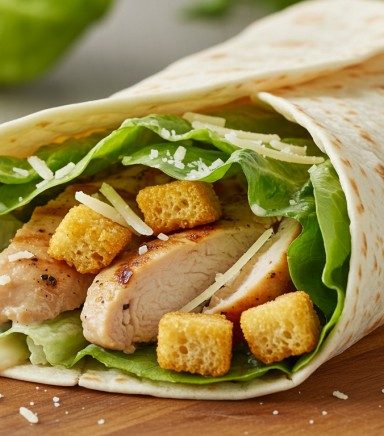 Chicken Caesar Salad Wrap