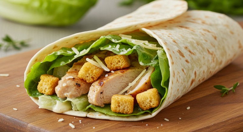 Chicken Caesar Salad Wrap