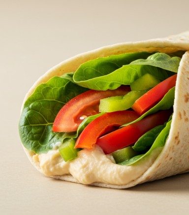 Hummus and Veggie Wrap