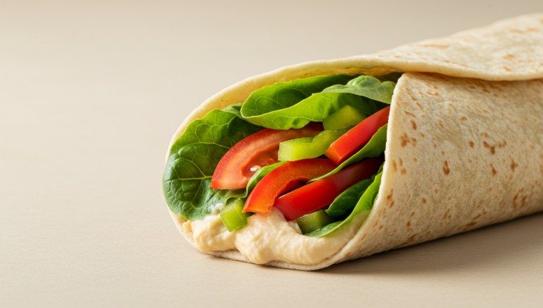 Hummus and Veggie Wrap