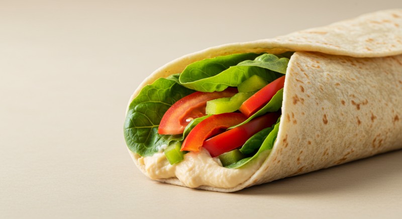Hummus and Veggie Wrap