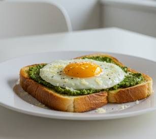 Pesto Egg Toast