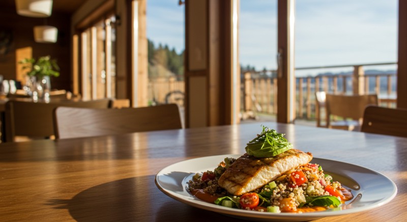 Spanish Grilled Fish with Romesco Sauce
