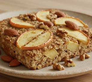 Baked Oatmeal with Apples and Nuts