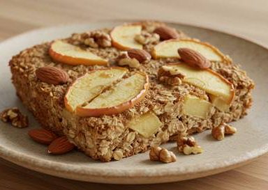 Baked Oatmeal with Apples and Nuts