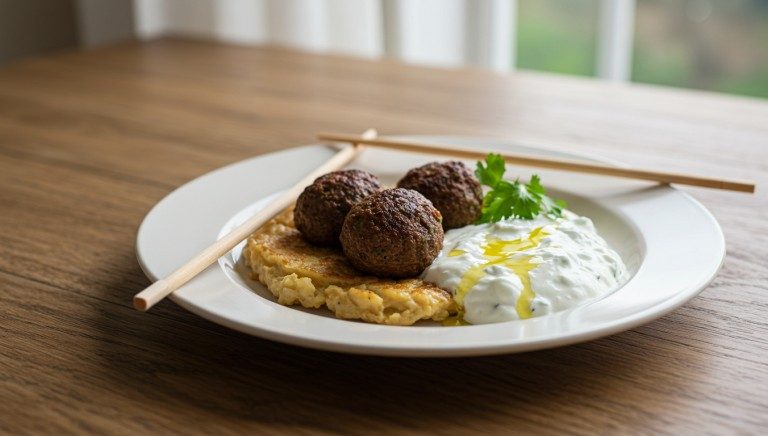 Middle Eastern Lamb Kofta with Tzatziki