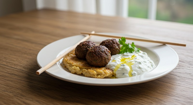 Middle Eastern Lamb Kofta with Tzatziki