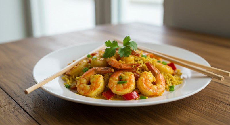 Caribbean Coconut Curry Shrimp
