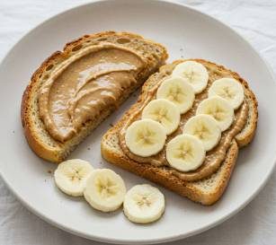 Almond Butter and Banana Toast