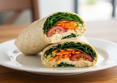 Fresh Veggie and Hummus Wrap