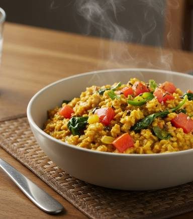 Masala Oats with Veggies