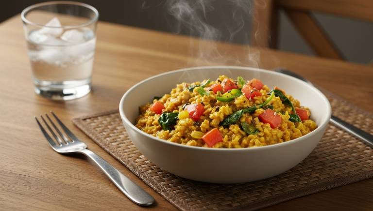 Masala Oats with Veggies
