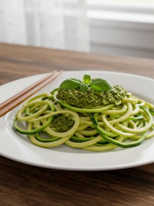 Italian Zucchini Noodles with Pesto