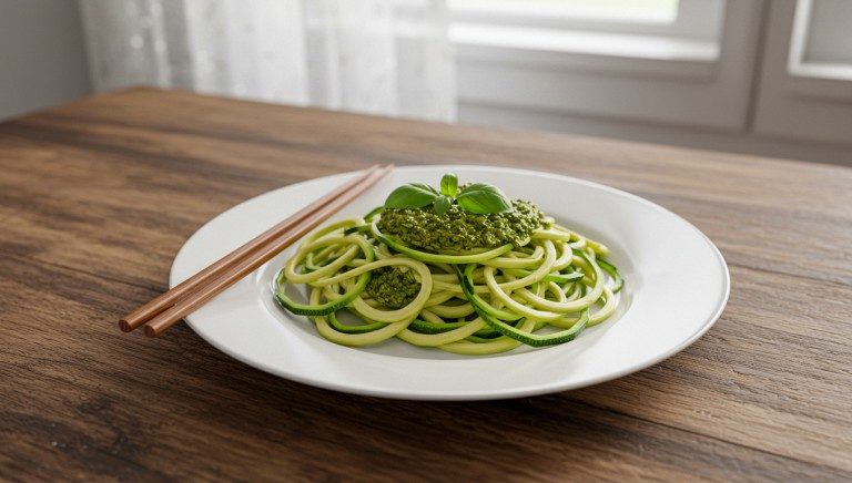Italian Zucchini Noodles with Pesto