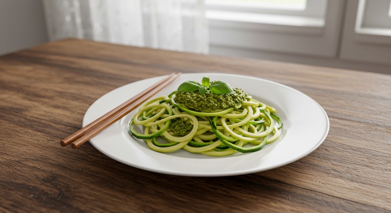 Italian Zucchini Noodles with Pesto