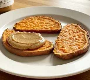 Sweet Potato Toast with Almond Butter