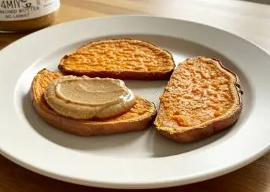 Sweet Potato Toast with Almond Butter