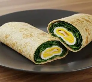 Egg and Spinach Wrap