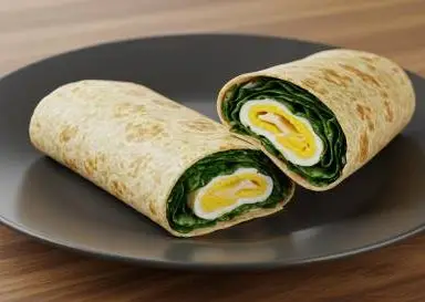 Egg and Spinach Wrap