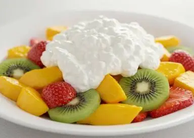 Fruit Salad with Cottage Cheese